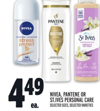 Metro Nivea, pantene or st.ives personal care offer