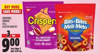 Metro Crispers snacks offer