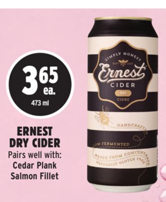 Metro Ernest dry cider offer