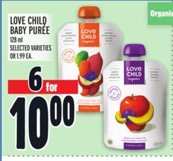 Metro Love child baby purée offer