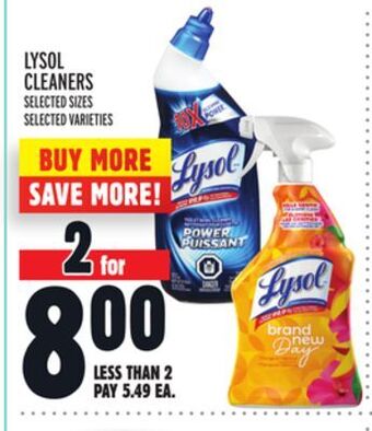 Metro Lysol cleaners offer