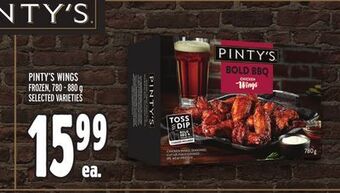 Metro Pinty's wings offer