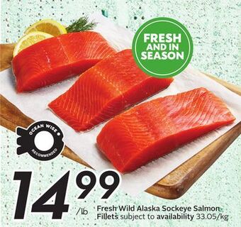 Sobeys Fresh wild alaska sockeye salmon fillets offer