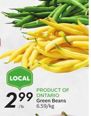 Sobeys Green beans offer