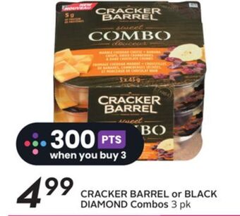 Sobeys Cracker barrel or black diamond combos offer