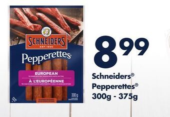 Sobeys Schneiders pepperettes 300g -375g offer