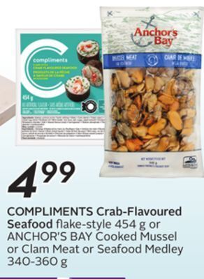 Sobeys Compliments crab-flavoured seafood offer