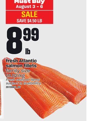 Loblaws Fresh atlantic salmon fillets offer