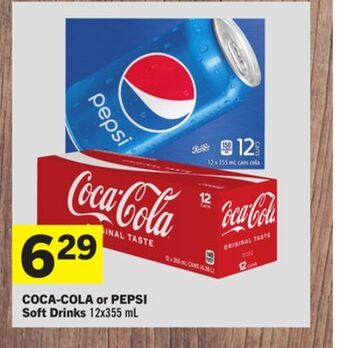 Foodland Coca-cola or pepsi soft drinks 12x355 ml offer
