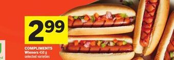 Foodland Compliments wieners 450 g selected varieties offer