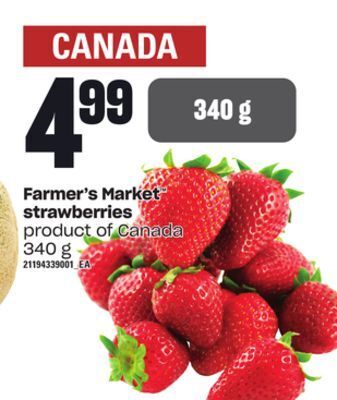 Loblaws Farmer's market™ strawberries, 340 g offer