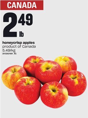Loblaws Honeycrisp apples offer