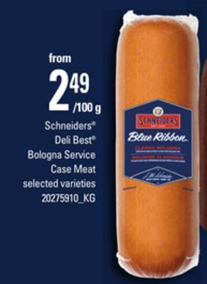 Loblaws Schneiders® deli best® bologna service case meat offer