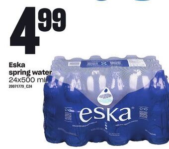 Loblaws Eska spring water, 24x500 ml offer