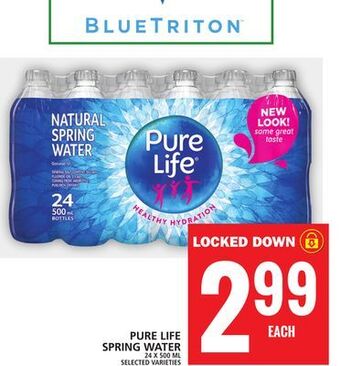 Food Basics Pure life spring water offer