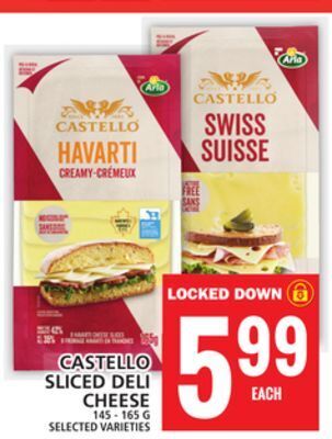 Food Basics Castello sliced deli cheese offer