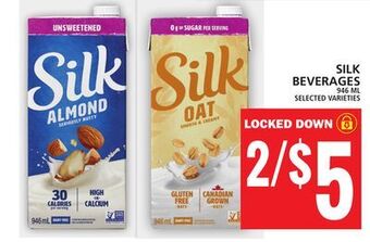 Food Basics Silk beverages offer