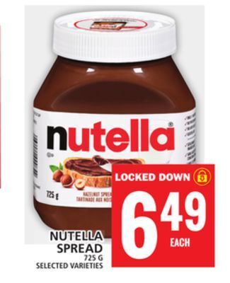 Food Basics Nutella spread offer