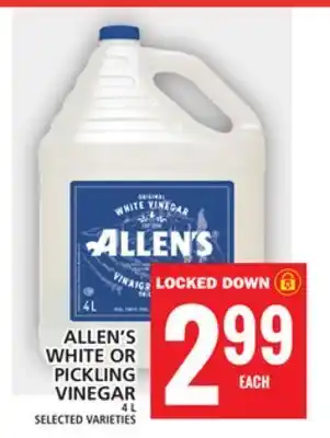 Food Basics Allen's white or pickling vinegar offer