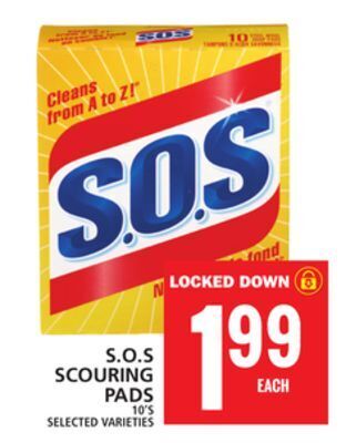 Food Basics S.o.s scouring pads offer
