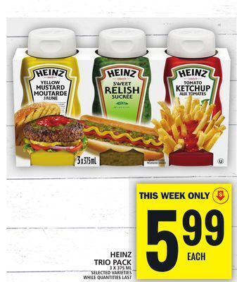Food Basics Heinz trio pack offer