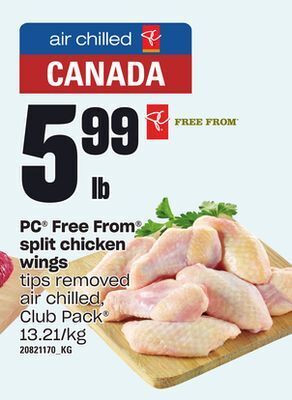 Independent Grocer Pc® free from® split chicken wings offer