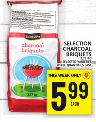 Food Basics Selection charcoal briquets offer
