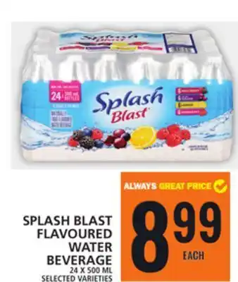 Food Basics Splash blast flavoured water beverage offer