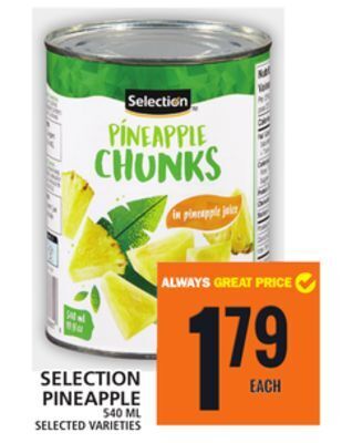 Food Basics Selection pineapple offer