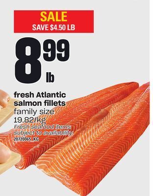 Independent Grocer Fresh atlantic salmon fillets offer