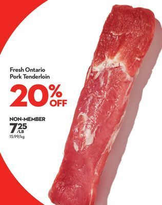 Longo's Fresh ontario pork tenderloin offer