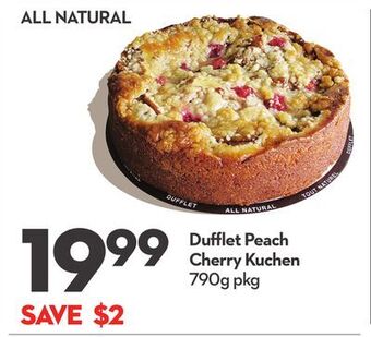 Longo's Dufflet peach cherry kuchen offer