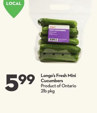 Longo's Longo's fresh mini cucumbers offer