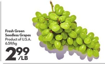 Longo's Fresh green seedless grapes offer
