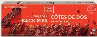 Longo's The keg bbq back ribs offer