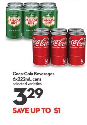 Longo's Coca-cola beverages offer