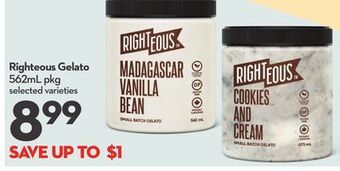 Longo's Righteous gelato offer