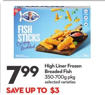 Longo's High liner frozen breaded fish offer