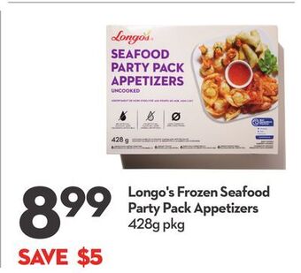 Longo's Longo's frozen seafood party pack appetizers offer