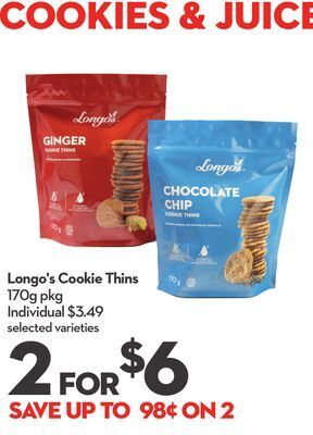 Longo's Longo's cookie thins offer