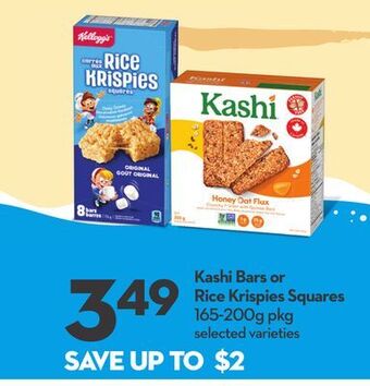 Longo's Kashi bars or rice krispies squares offer