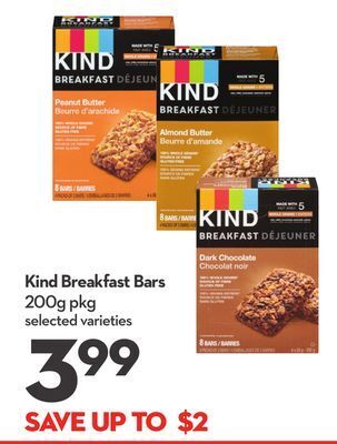 Longo's Kind breakfast bars offer