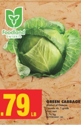No Frills Green cabbage offer
