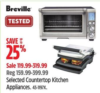 Canadian Tire Breville selected countertop kitchen appliances offer