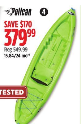 Canadian Tire Pelican boost 100 kayak offer