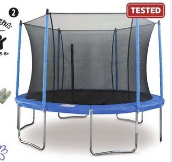 Canadian Tire Jumptek 14' trampoline and safety enclosure combo offer