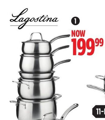 Canadian Tire Lagostina prima stainless-steel cookset offer