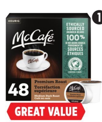 Canadian Tire Keurig mccafe k-cup pods offer