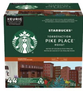 Canadian Tire Keurig selected starbucks k-cup® pods, 44-ct offer