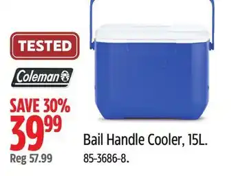 Canadian Tire Coleman bail handle cooler offer